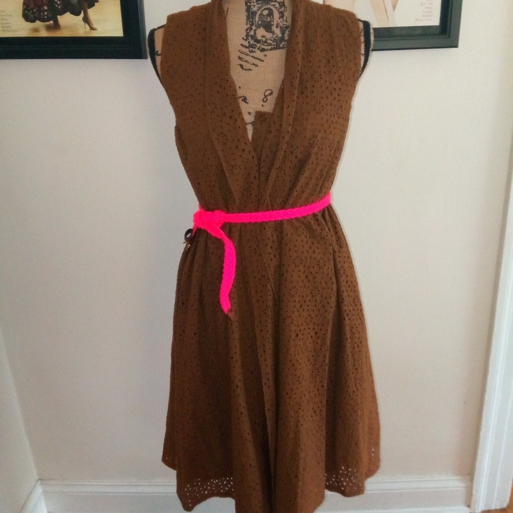 Jones NY NWT brown paisley dress